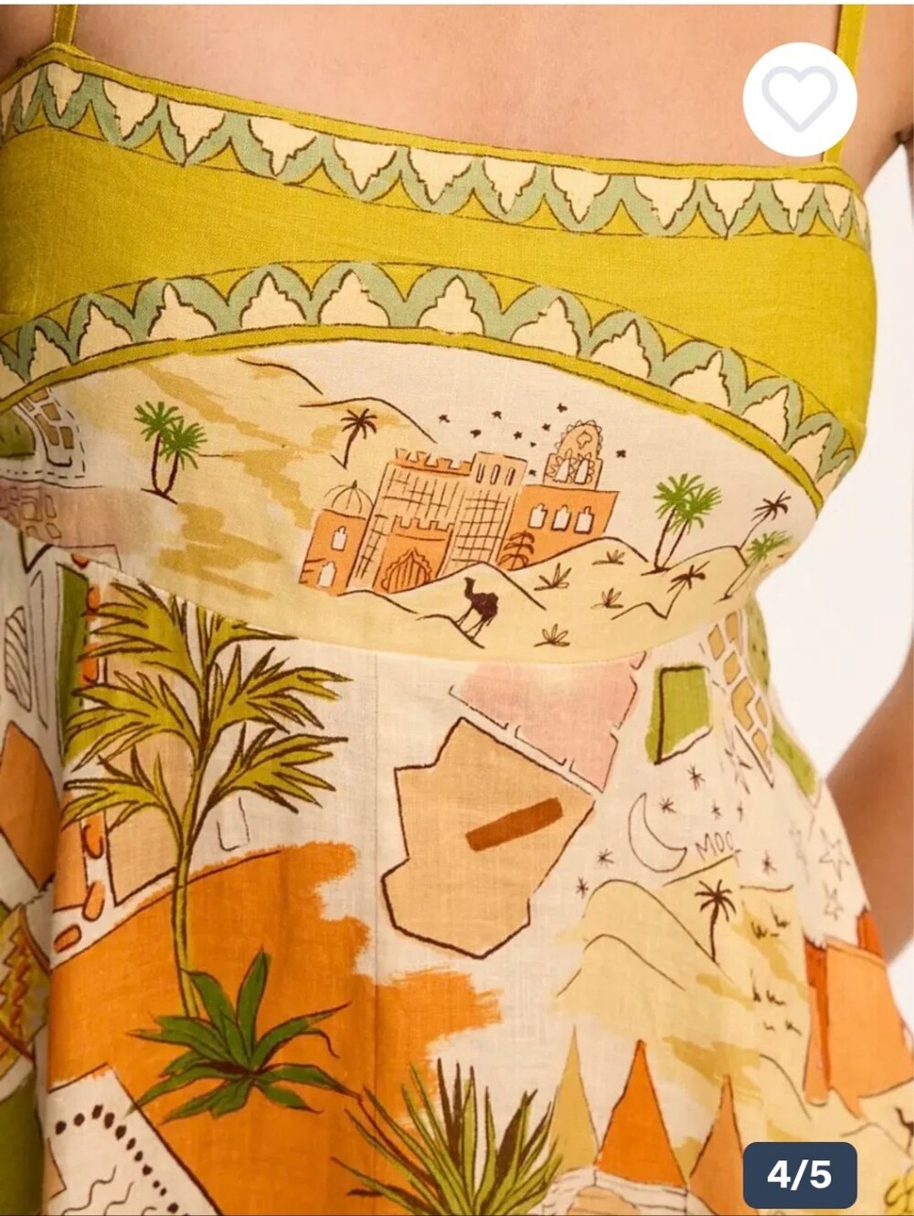 Alemais 100% Linen Bazaar Maxi Vacation Sundress Size US 6 - Picture 5 of 14